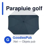 Parapluie golf personnalisable Amélie avec logo - Miniature 5