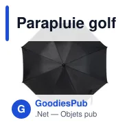 Parapluie golf automatique personnalisable avec logo - Carice - Miniature 1