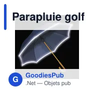 Parapluie golf automatique personnalisable avec logo - Carice - Miniature 9