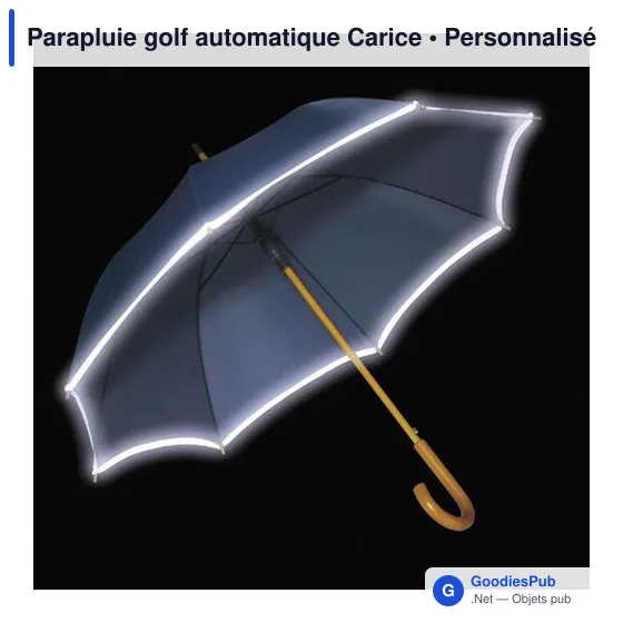 Parapluie golf automatique personnalisable avec logo - Carice - Image 9
