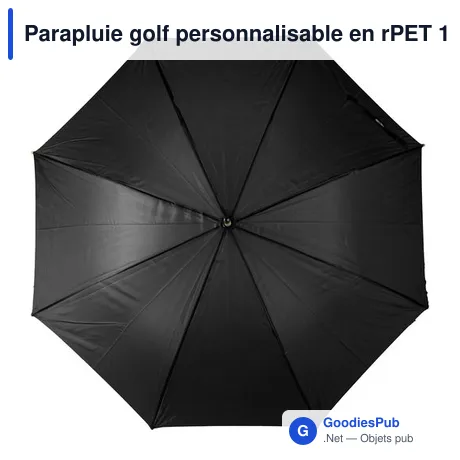 Parapluie golf personnalisable en rPET 190T avec logo - Milan