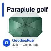Parapluie golf automatique en rPET 190T Milan - Miniature 11