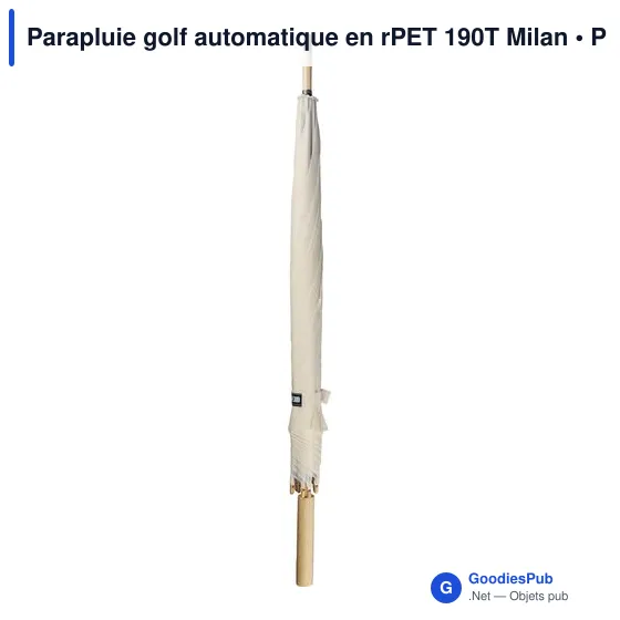 Parapluie golf automatique en rPET 190T Milan - Image 15