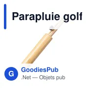 Parapluie golf automatique en rPET 190T Milan - Miniature 20
