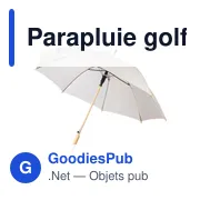 Parapluie golf automatique en rPET 190T Milan - Miniature 22
