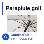 Parapluie golf automatique en rPET 190T Milan - Miniature 26