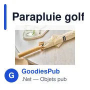 Parapluie golf automatique en rPET 190T Milan - Miniature 34