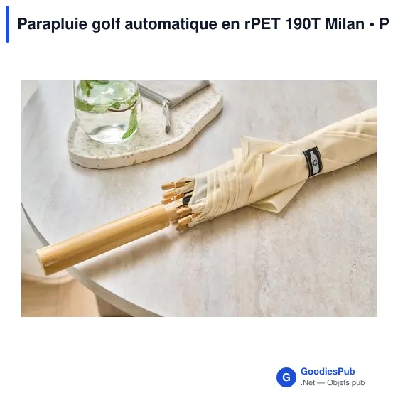 Parapluie golf automatique en rPET 190T Milan - Image 34