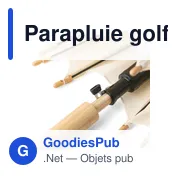 Parapluie golf automatique en rPET 190T Milan - Miniature 38