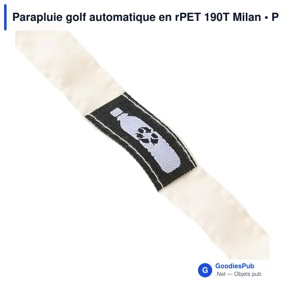 Parapluie golf automatique en rPET 190T Milan - Image 9