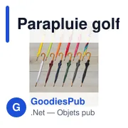 Parapluie golf automatique Kelly - Miniature 3