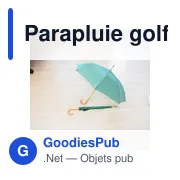 Parapluie golf automatique Kelly - Miniature 4