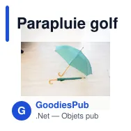 Parapluie golf automatique Kelly - Miniature 10