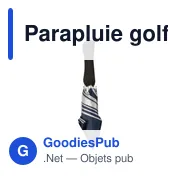 Parapluie golf automatique Melisande - Miniature 5