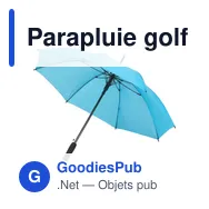 Parapluie golf automatique personnalisable avec logo - Suzette - Miniature 12