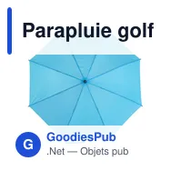 Parapluie golf automatique personnalisable avec logo - Suzette - Miniature 4