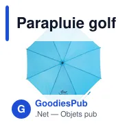 Parapluie golf automatique personnalisable avec logo - Suzette - Miniature 5
