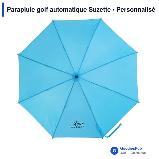 Parapluie golf automatique personnalisable avec logo - Suzette - Image 5