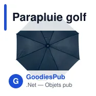 Parapluie golf automatique personnalisable avec logo - Suzette - Miniature 6