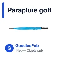 Parapluie golf automatique personnalisable avec logo - Suzette - Miniature 8