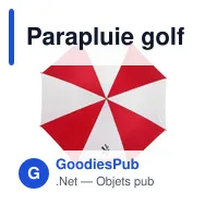 Parapluie golf personnalisable avec logo - Russell - Miniature 5