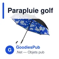 Parapluie golf personnalisable Ronnie avec logo - Miniature 1