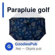 Parapluie golf personnalisable Ronnie avec logo - Miniature 2