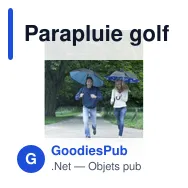 Parapluie golf personnalisable Ronnie avec logo - Miniature 3