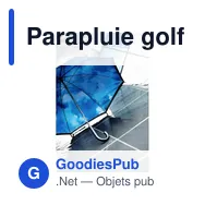 Parapluie golf personnalisable Ronnie avec logo - Miniature 4