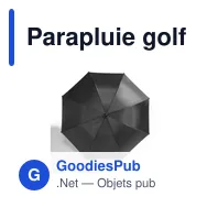 Parapluie golf personnalisable Ronnie avec logo - Miniature 5