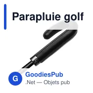 Parapluie golf personnalisable Charles Dickens® avec logo - Miniature 4
