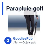 Parapluie golf personnalisable Charles Dickens® avec logo - Miniature 6