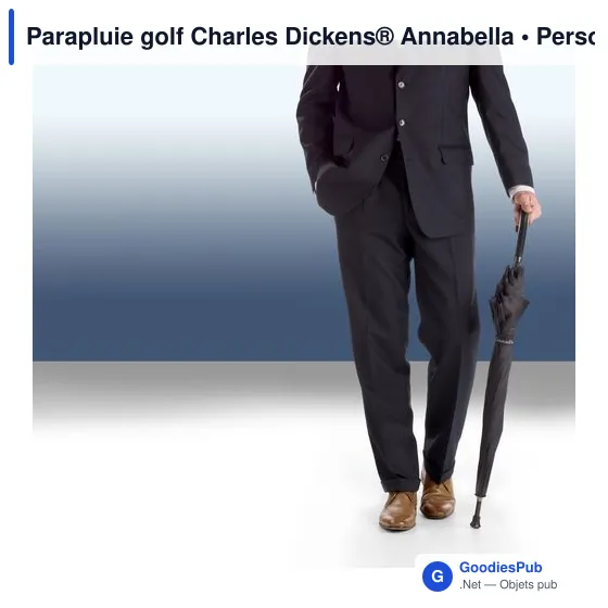 Parapluie golf personnalisable Charles Dickens® avec logo - Image 6