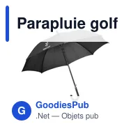 Parapluie golf personnalisable Charles Dickens® avec logo - Miniature 7