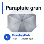 Parapluie grand golf personnalisable avec logo - modèle Curtis - Miniature 1