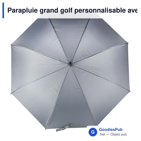 Parapluie grand golf personnalisable avec logo - modèle Curtis