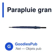 Parapluie grand golf personnalisable avec logo - modèle Curtis - Miniature 7