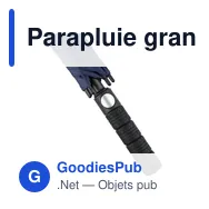 Parapluie grand golf personnalisable avec logo - modèle Curtis - Miniature 8