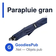 Parapluie grand golf personnalisable avec logo - modèle Curtis - Miniature 9