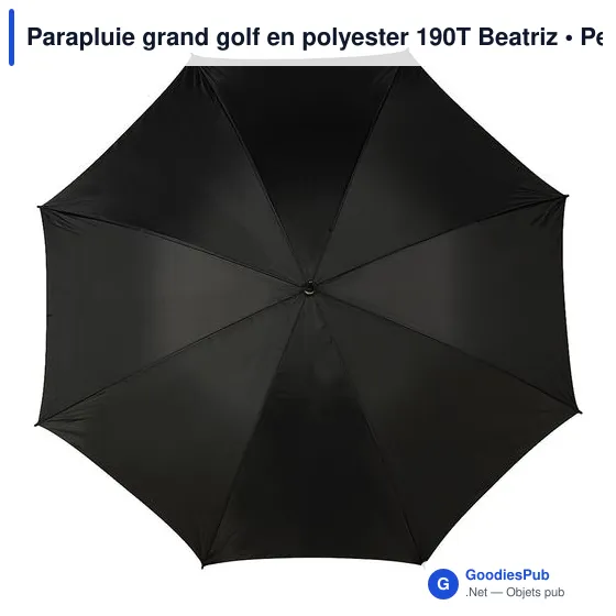 Parapluie grand golf en polyester 190T Beatriz - Image 1