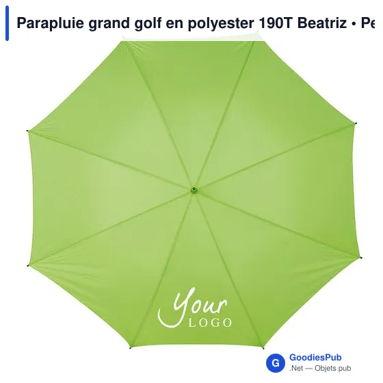 Parapluie grand golf en polyester 190T Beatriz - Image 12
