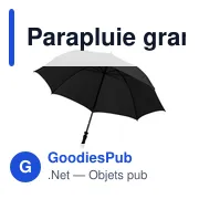 Parapluie grand golf en polyester 190T Beatriz - Miniature 3