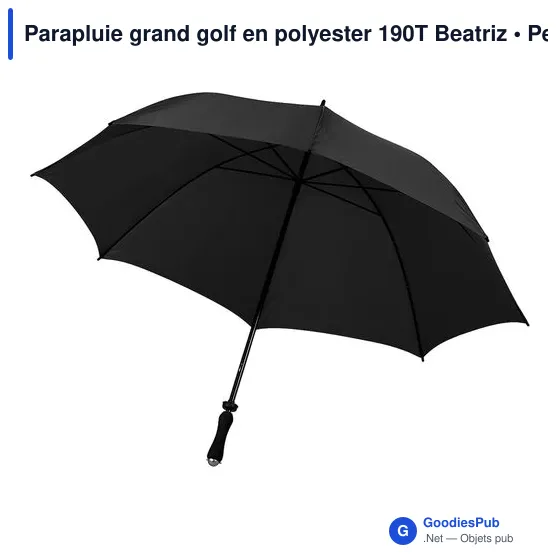 Parapluie grand golf en polyester 190T Beatriz - Image 3