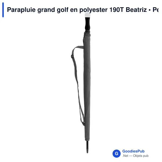 Parapluie grand golf en polyester 190T Beatriz - Image 5