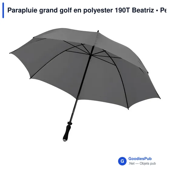 Parapluie grand golf en polyester 190T Beatriz - Image 6