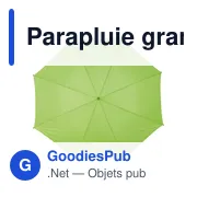 Parapluie grand golf en polyester 190T Beatriz - Miniature 7