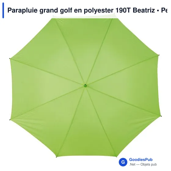 Parapluie grand golf en polyester 190T Beatriz - Image 7