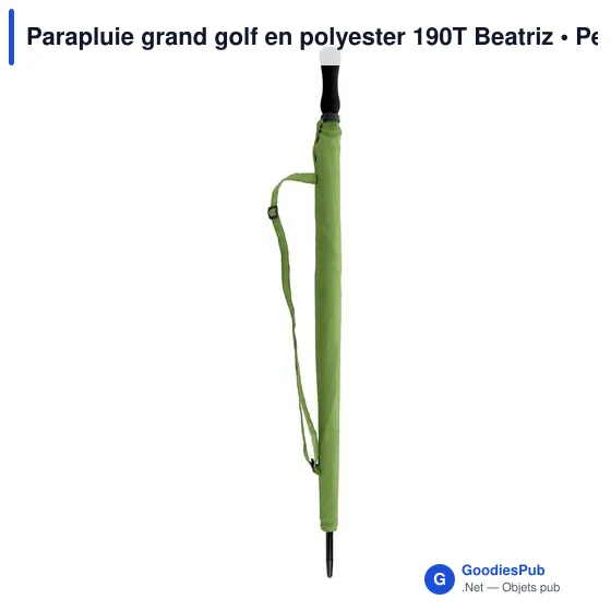 Parapluie grand golf en polyester 190T Beatriz - Image 8