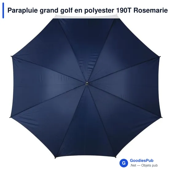 Parapluie grand golf en polyester 190T Rosemarie - Image 8