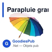 Parapluie grand golf Haya - Miniature 2